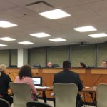 The AGU building team presents at a BZA hearing